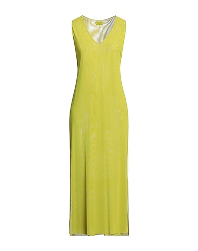 FISICO Vestito lungo Verde lime 92% Poliammide, 8% Elastan