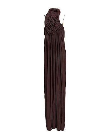LANVIN Long dress Dark brown 100% Polyester