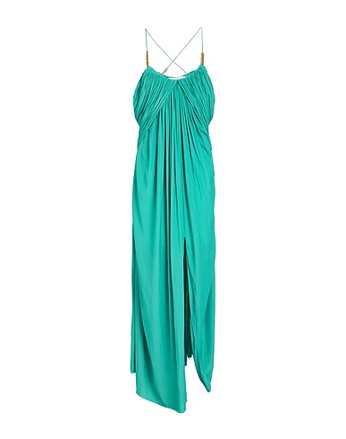 LANVIN Long dress Light green 100% Polyester