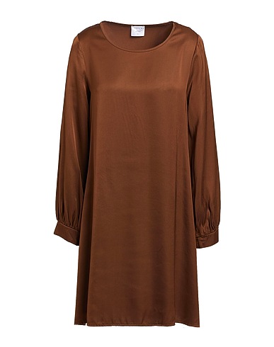 ANONYME DESIGNERS Vestito corto Cioccolato 100% Viscosa