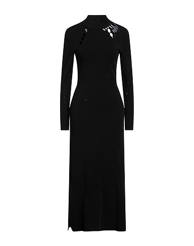 Y-3 Long dress Black 83% Viscose, 17% Polyester