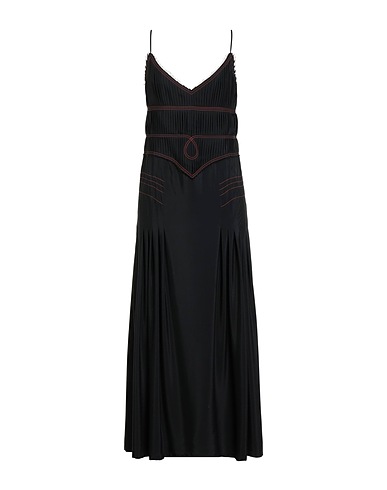 CEDRIC CHARLIER Pleated dress 75% Acrylic, 25% Silk