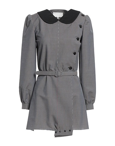 MAISON MARGIELA Shirt dress Grey 52% Cotton, 24% Mohair wool, 24% Wool, Polyester
