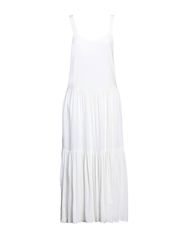 SUPERDRY Midi dress White 100% Viscose