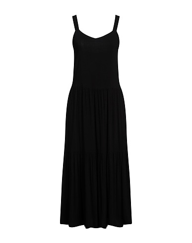 SUPERDRY Vestito midi Nero 100% Viscosa