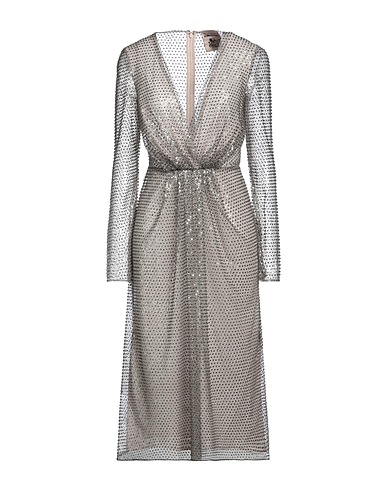 SEMICOUTURE Midi dress Grey 100% Polyester