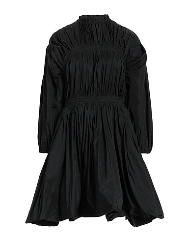 JIL SANDER Kurzes Kleid Schwarz 100% Polyester, Lammleder