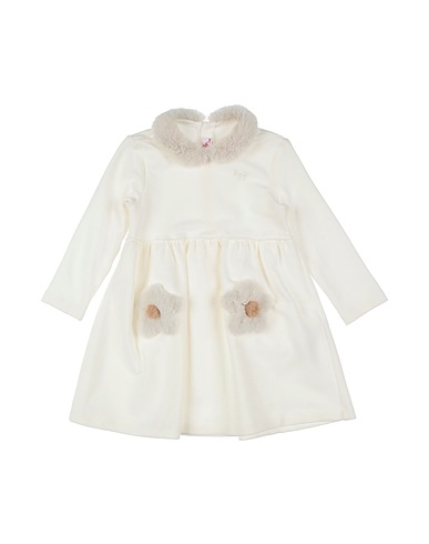 IL GUFO Vestito Baby  Avorio 94% Cotone, 6% Elastan, Poliestere