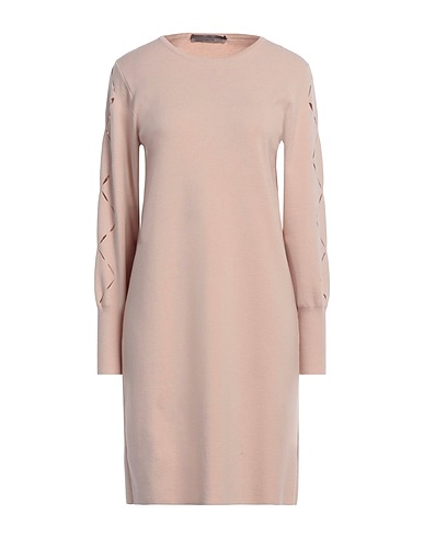 D.EXTERIOR Sheath dress Beige 88% Wool, 12% Polyester