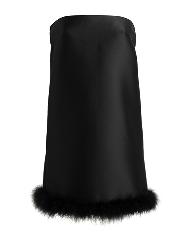 SPORTMAX Elegant dress Black 85% Polyester, 13% Polyamide, 2% Elastane, Turkey feathers