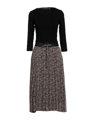 LIU •JO Pleated dress 100% Polyester, Cotton, Elastane