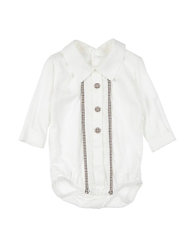 MANUELL & FRANK Baby bodysuit White 60% Viscose, 40% Cotton