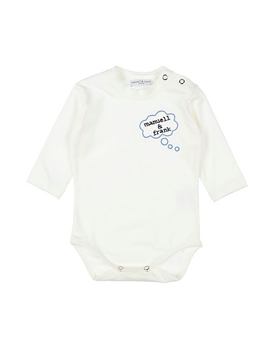 MANUELL & FRANK Baby bodysuit Black 90% Cotton, 10% Elastane