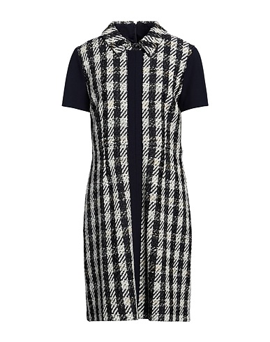 PAULE KA Midi dress Midnight blue 32% Cotton, 30% Polyamide, 22% Acrylic, 10% Polyester, 6% Wool