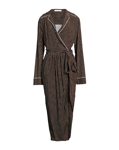 PHILOSOPHY di LORENZO SERAFINI Langes Kleid Schokobraun 100% Viskose