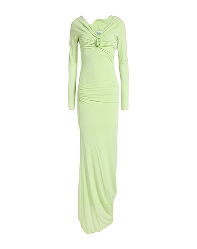 BLUMARINE Long dress Lime green 93% Viscose, 7% Elastane