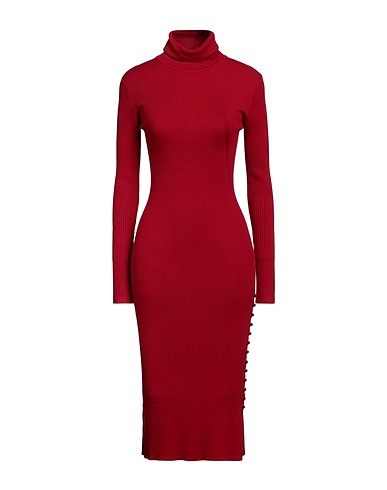 FRACOMINA Midi dress Red 70% Viscose, 30% Nylon