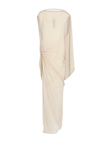 RICK OWENS Long dress Light grey 100% Silk