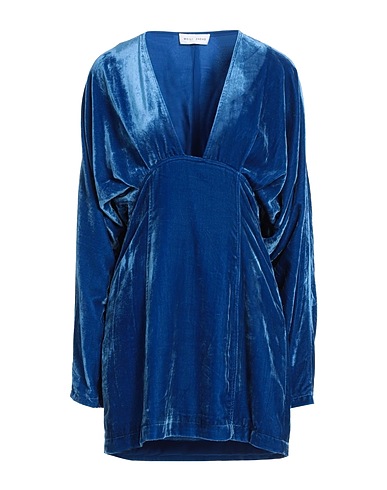 WEILI ZHENG Short dress Bright blue 80% Viscose, 20% Acrylic