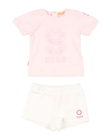 SUNS BOARDS 베이비 상하세트 ROSA CHIARO 100% 코튼, 폴리에스테르