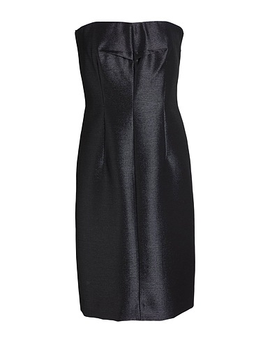 SPORTMAX Elegant dress Black 80% Virgin Wool, 16% Viscose, 4% Metallic fiber