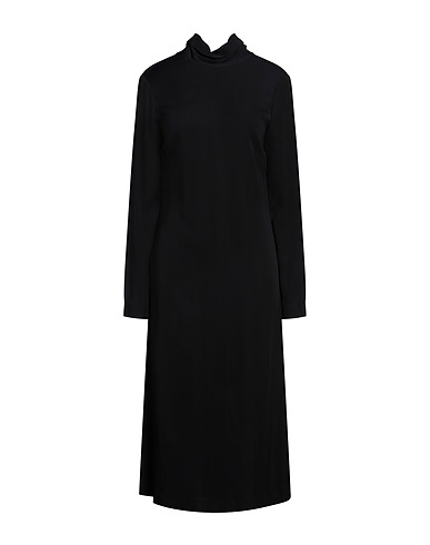 GRIFONI Midi dress Black 97% Viscose, 3% Elastane