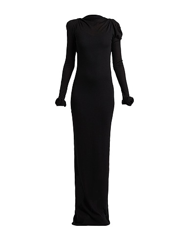 BLUMARINE Long dress Black 70% Viscose, 30% Wool