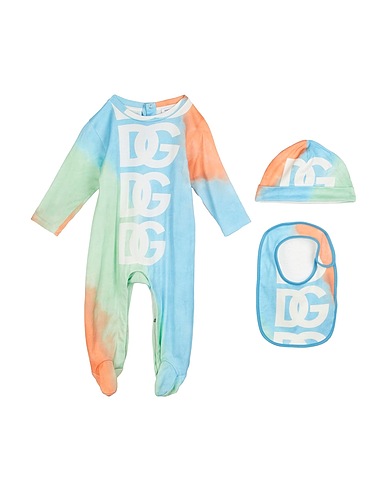 DOLCE&GABBANA Baby accessories set Azure 100% Cotton