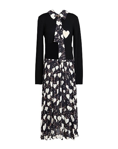 ELISABETTA FRANCHI Pleated dress 100% Wool, Viscose