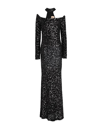 ANIYE BY Long dress Black 97% Polyester, 3% Elastane