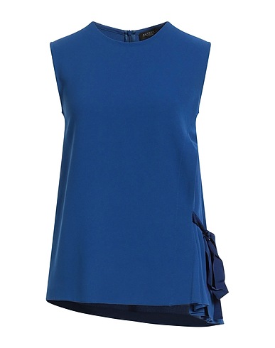 ERMANNO SCERVINO Top Blue 94% Polyester, 6% Elastane