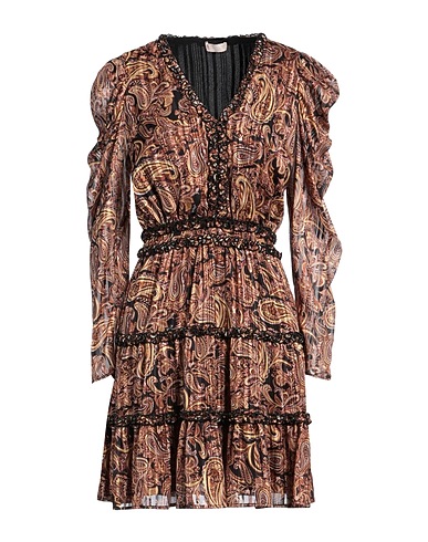LIU •JO Short dress Black 98% Polyester, 2% Metallic fiber