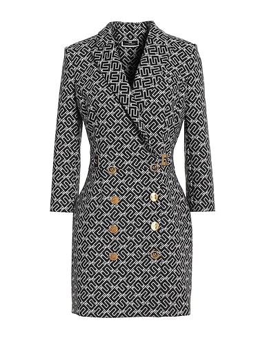 ELISABETTA FRANCHI Blazer dress Black 95% Polyester, 5% Elastane