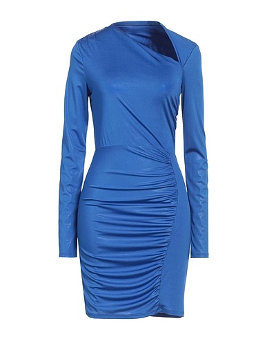 PATRIZIA PEPE Sheath dress Blue 95% Polyester, 5% Elastane