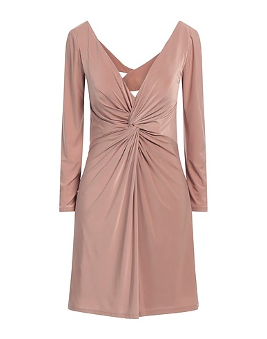 BDBA Short dress Camel 92% Polyester, 8% Elastane