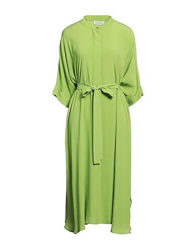 MEIMEIJ Midi dress Lime green 69% Acetate, 31% Silk