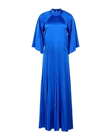 FORTE_FORTE Long dress Bright blue 94% Silk, 6% Elastane