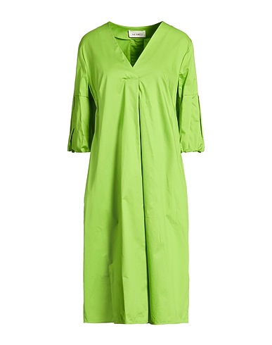 MEIMEIJ Vestido midi Verde claro 100% Algodón