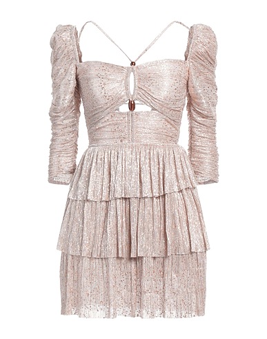SABINA MUSÁYEV Pleated dress Copper 100% Polyester