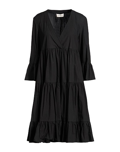 MEIMEIJ Midi dress Black 100% Cotton