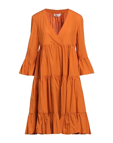 MEIMEIJ Midi dress Orange 100% Cotton