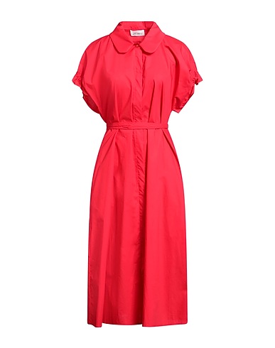 MEIMEIJ Midi dress Red 100% Cotton