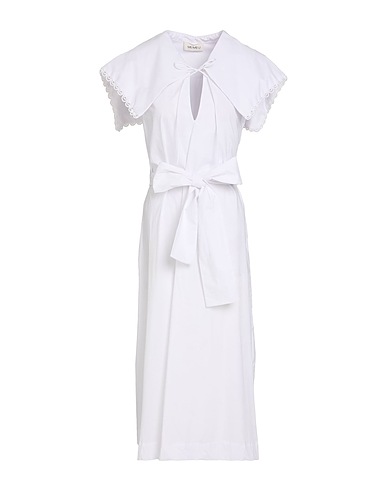MEIMEIJ Midi dress White 100% Cotton