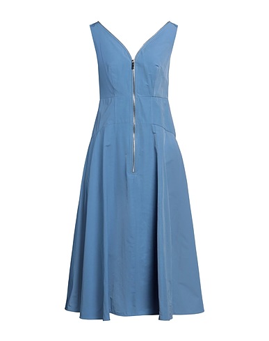 MEIMEIJ Midi dress Pastel blue 54% Polyester, 46% Cotton
