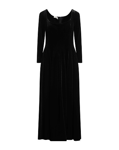 PHILOSOPHY di LORENZO SERAFINI Vestito midi Nero 93% Poliestere, 7% Elastan