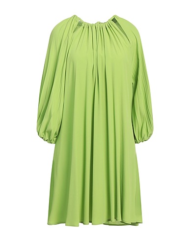 MEIMEIJ Short dress Lime green 69% Acetate, 31% Silk