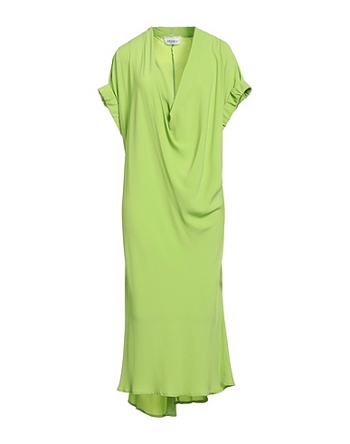 MEIMEIJ Midi dress Light green 69% Acetate, 31% Silk
