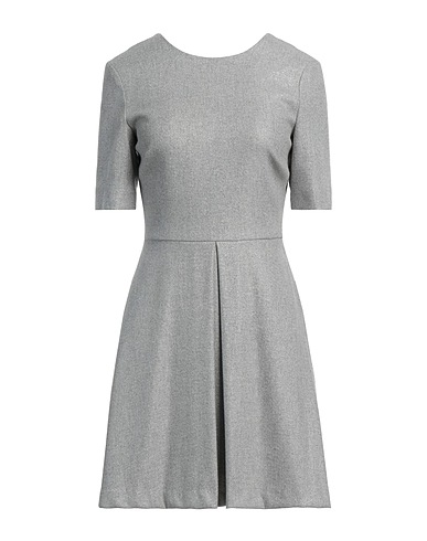 SKILLS & GENES Short dress Light grey 53% Wool, 21% Polyamide, 21% Viscose, 4% Polyester, 1% Elastane