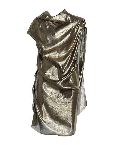 LANVIN Short dress Gold 65% Silk, 35% Polyester