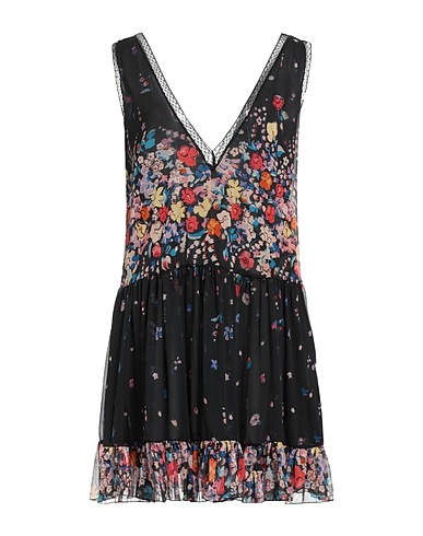 MEIMEIJ Short dress Black 100% Polyester, Polyamide